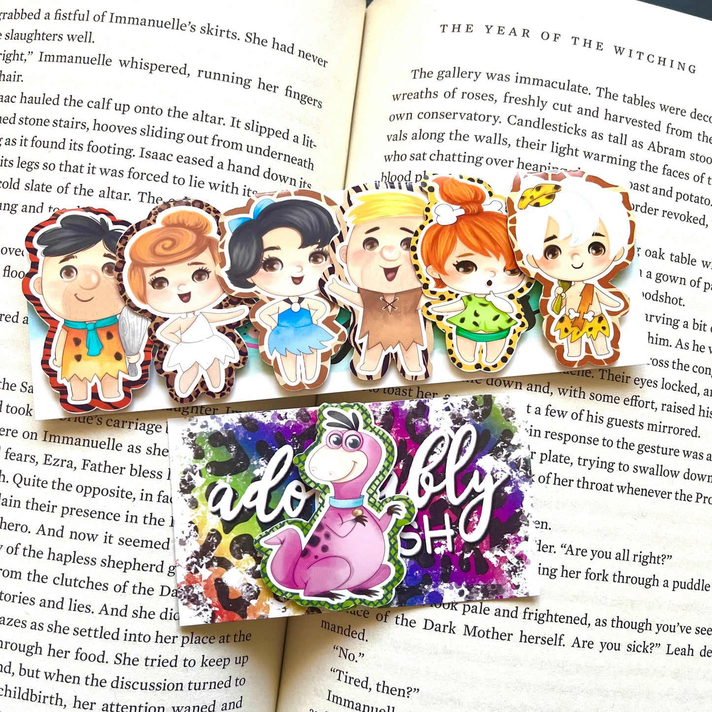 Flinstones Inspired - Magnetic Bookmarks