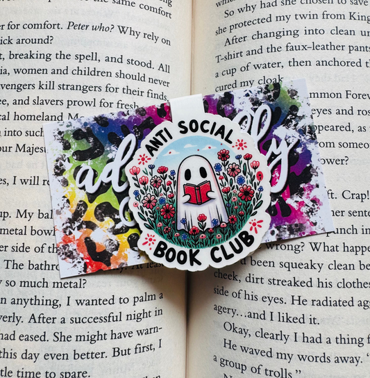 Anti-Social Book Club - Magnetic Bookmark