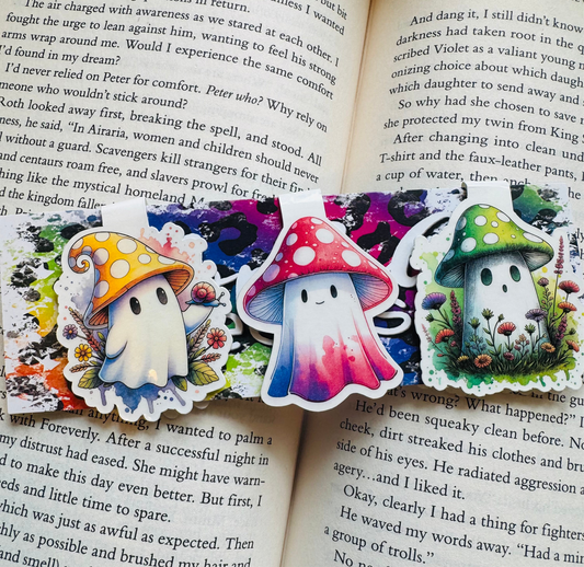 Mushroom Ghosts - Magnetic Bookmark