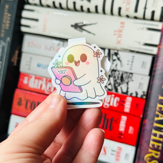 Bookish Girlie Ghost Magnetic Bookmark