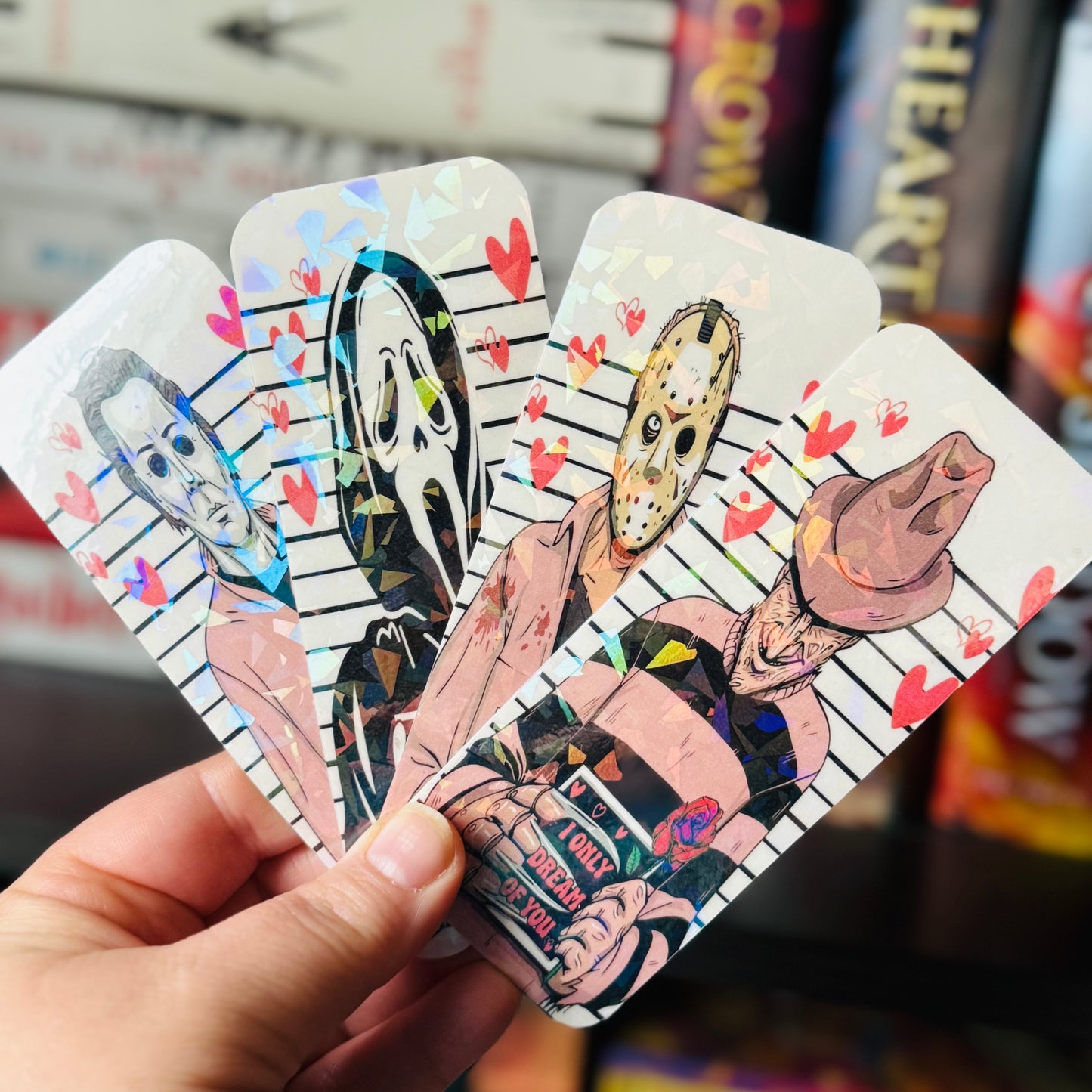 Killer Love Valentines Bookmarks