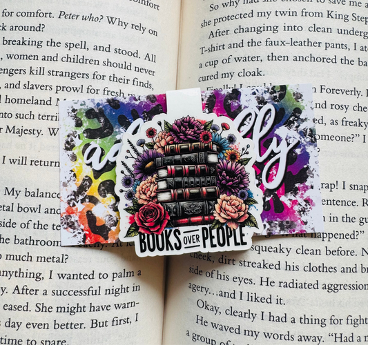 Books Over People - Magnetic Bookmark