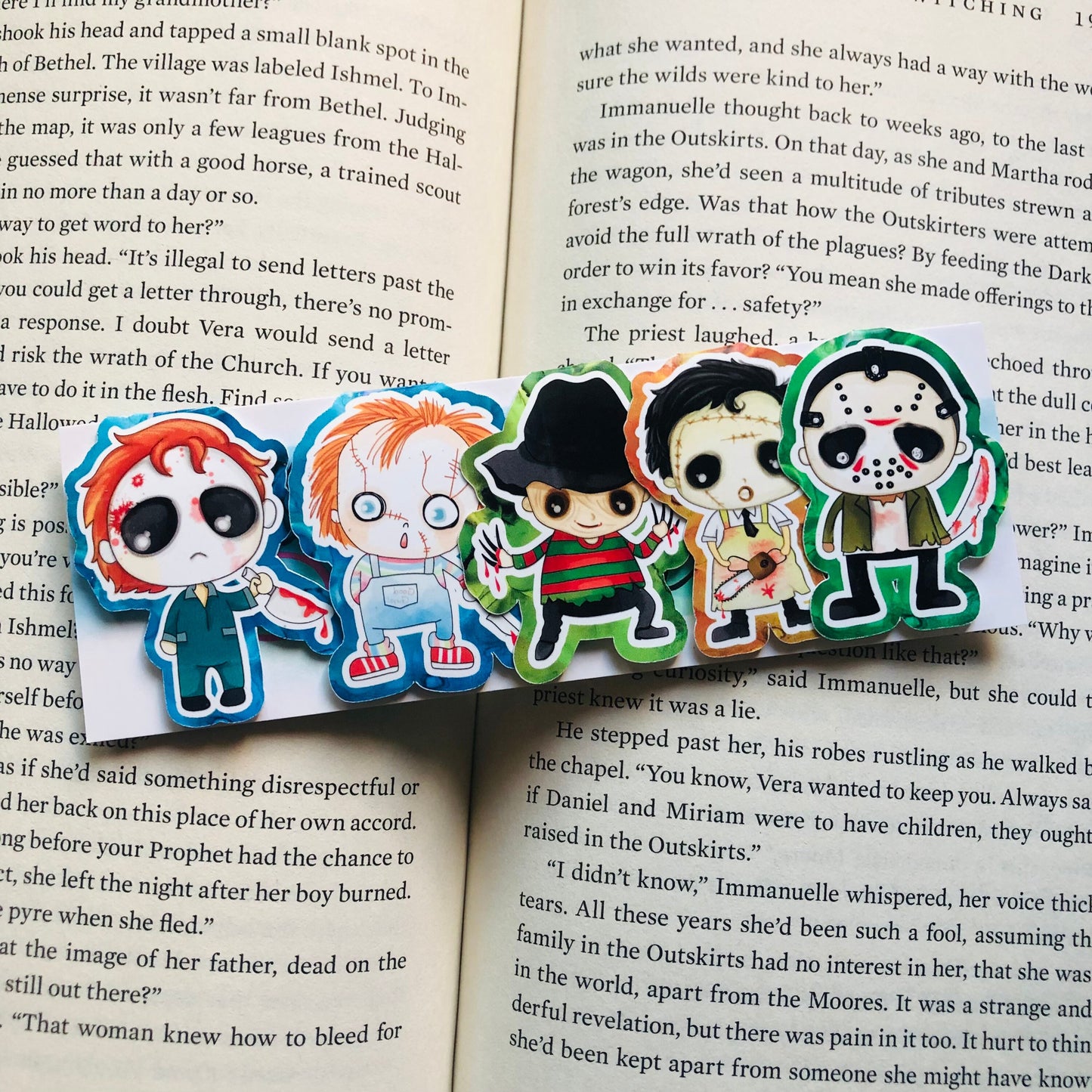 Horror Movie Inspired Bookmarks