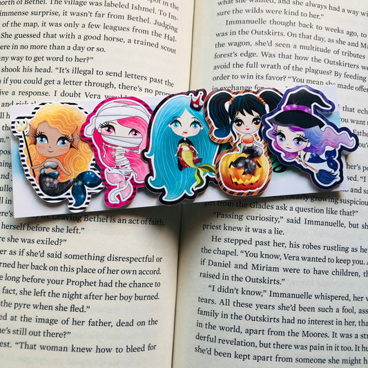 Halloween Mermaid Inspired Bookmarks