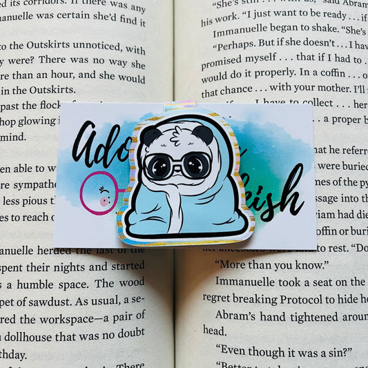 Lazy Panda Inspired - Magnetic Bookmark