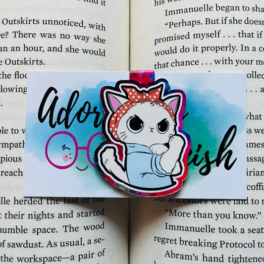 Riveter Kitty Inspired - Magnetic Bookmark