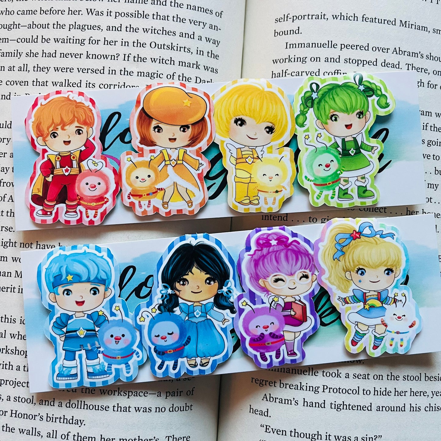 Rainbow Bright Inspired - Magnetic Bookmarks