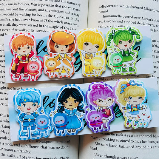 Rainbow Bright Inspired - Magnetic Bookmarks