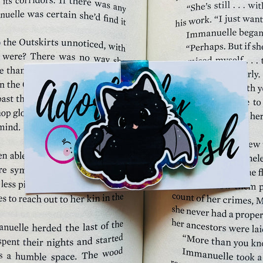 Bat Kitty Inspired - Magnetic Bookmark