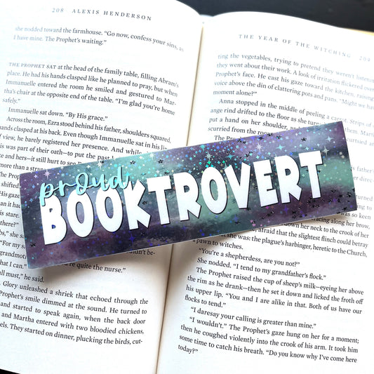 Proud Booktrovert - Laminated Bookmarks
