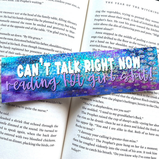 Can't Talk Right Now - Laminated Bookmarks