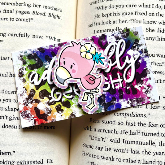 Flamingo Inspired - Magnetic Bookmark
