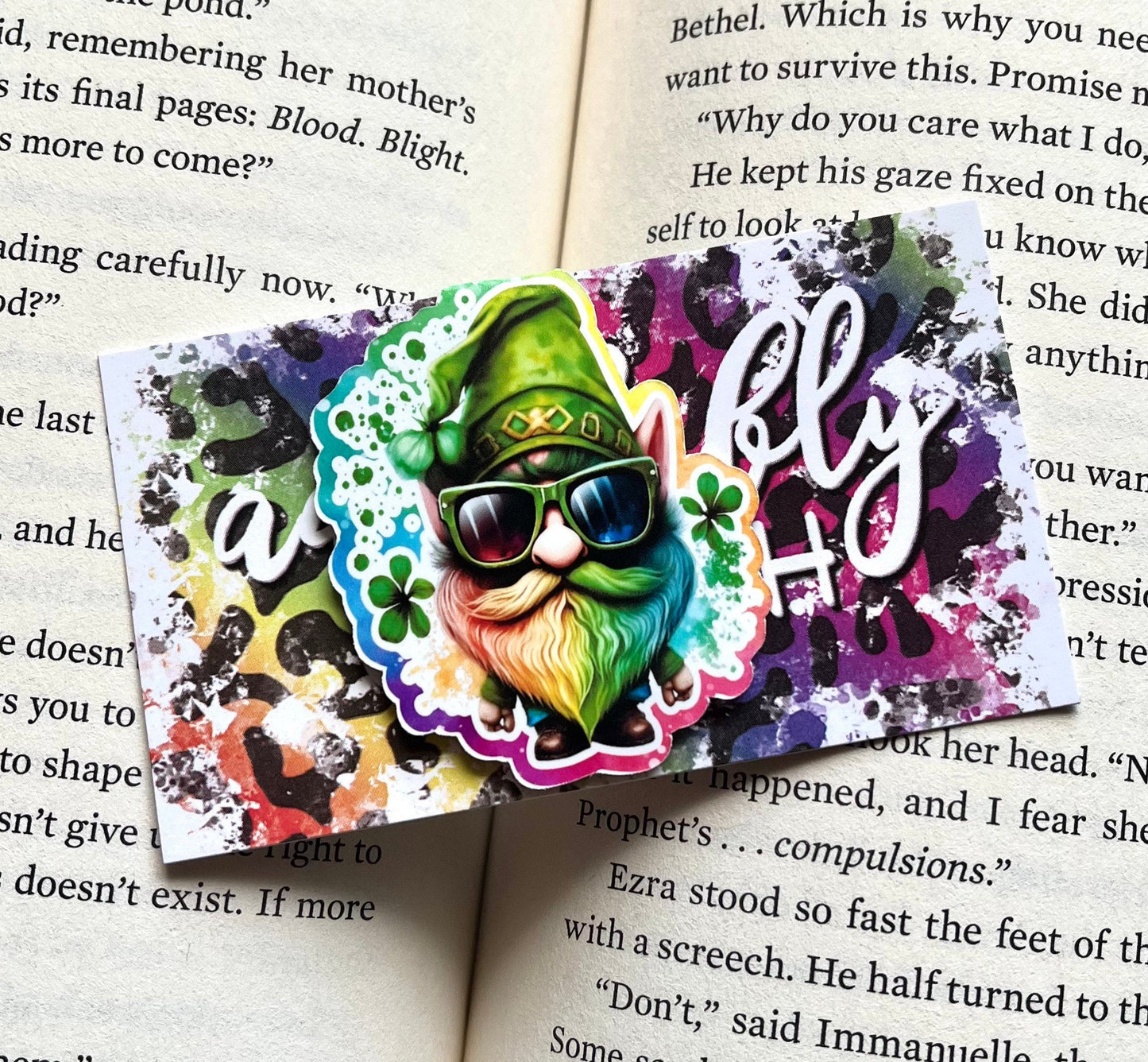 Rainbow Leprechaun Inspired - Magnetic Bookmark