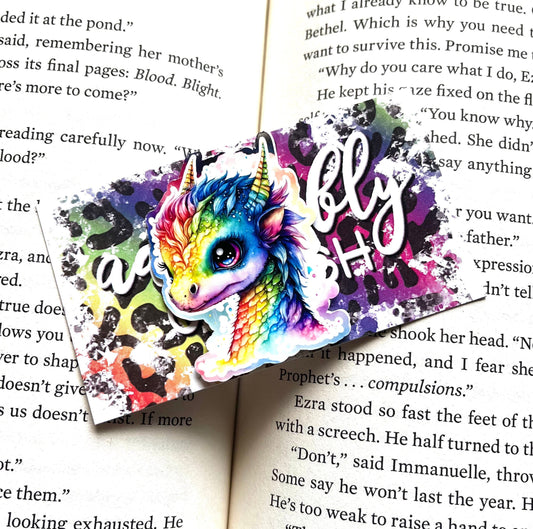 Rainbow Dragon Inspired - Magnetic Bookmark