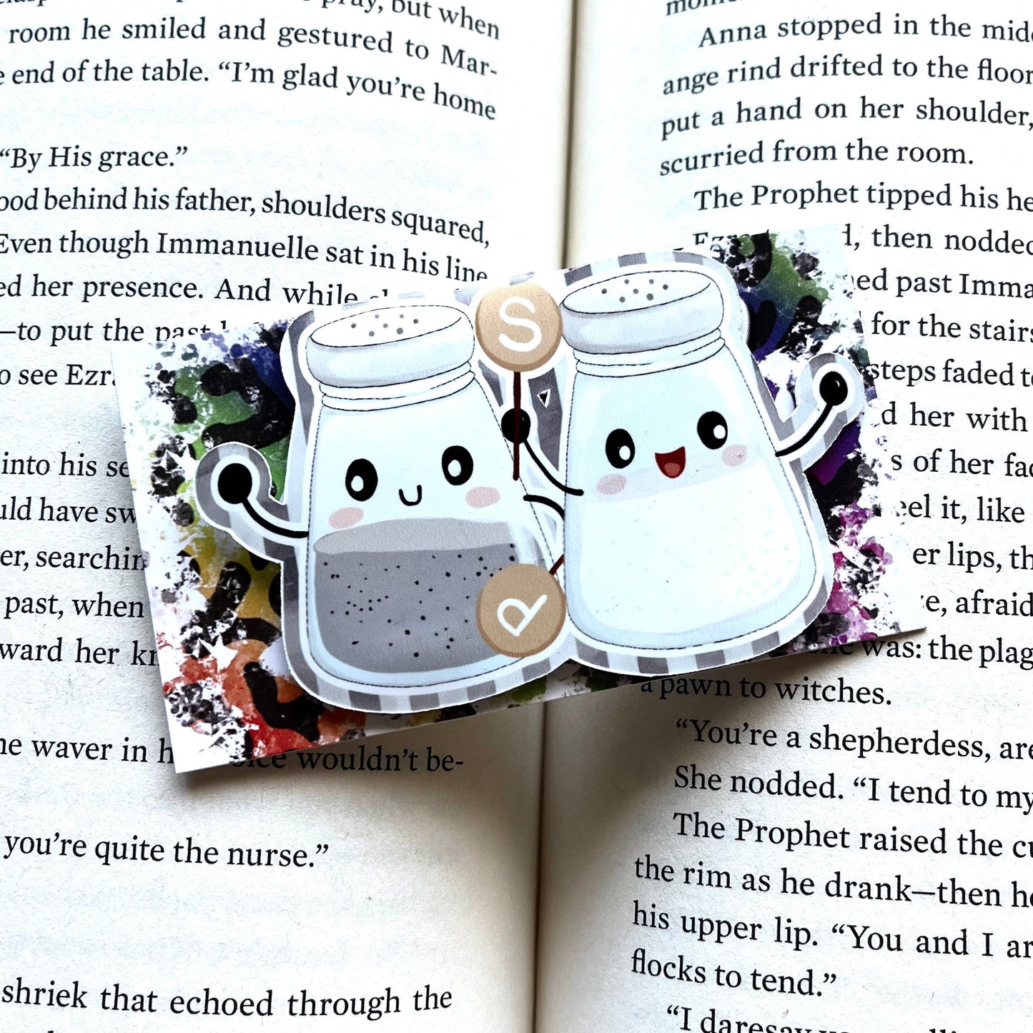 Salt & Pepper Inspired - Magnetic Bookmark