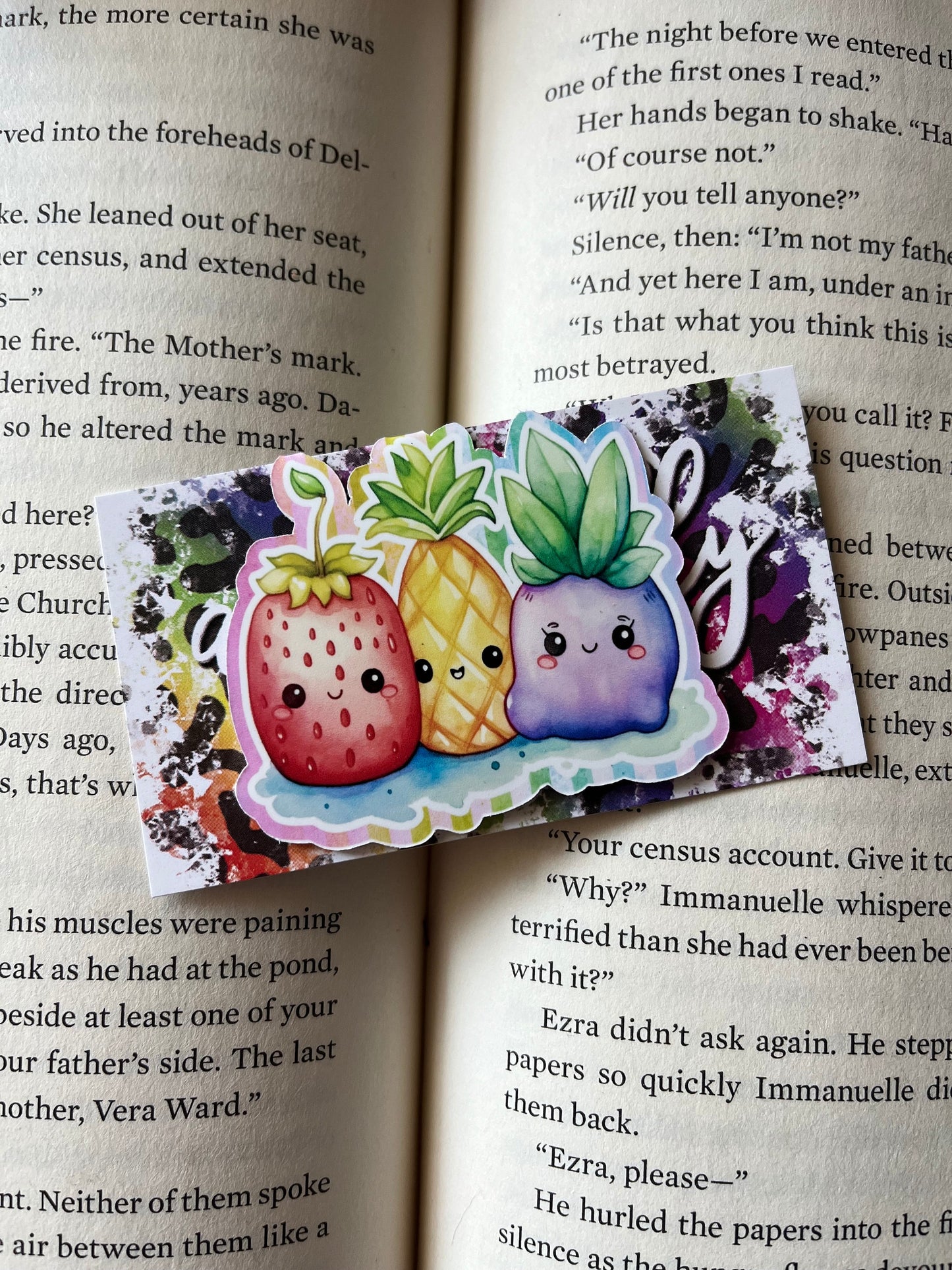 Fruit Trio Inspired - Magnetic Bookmark