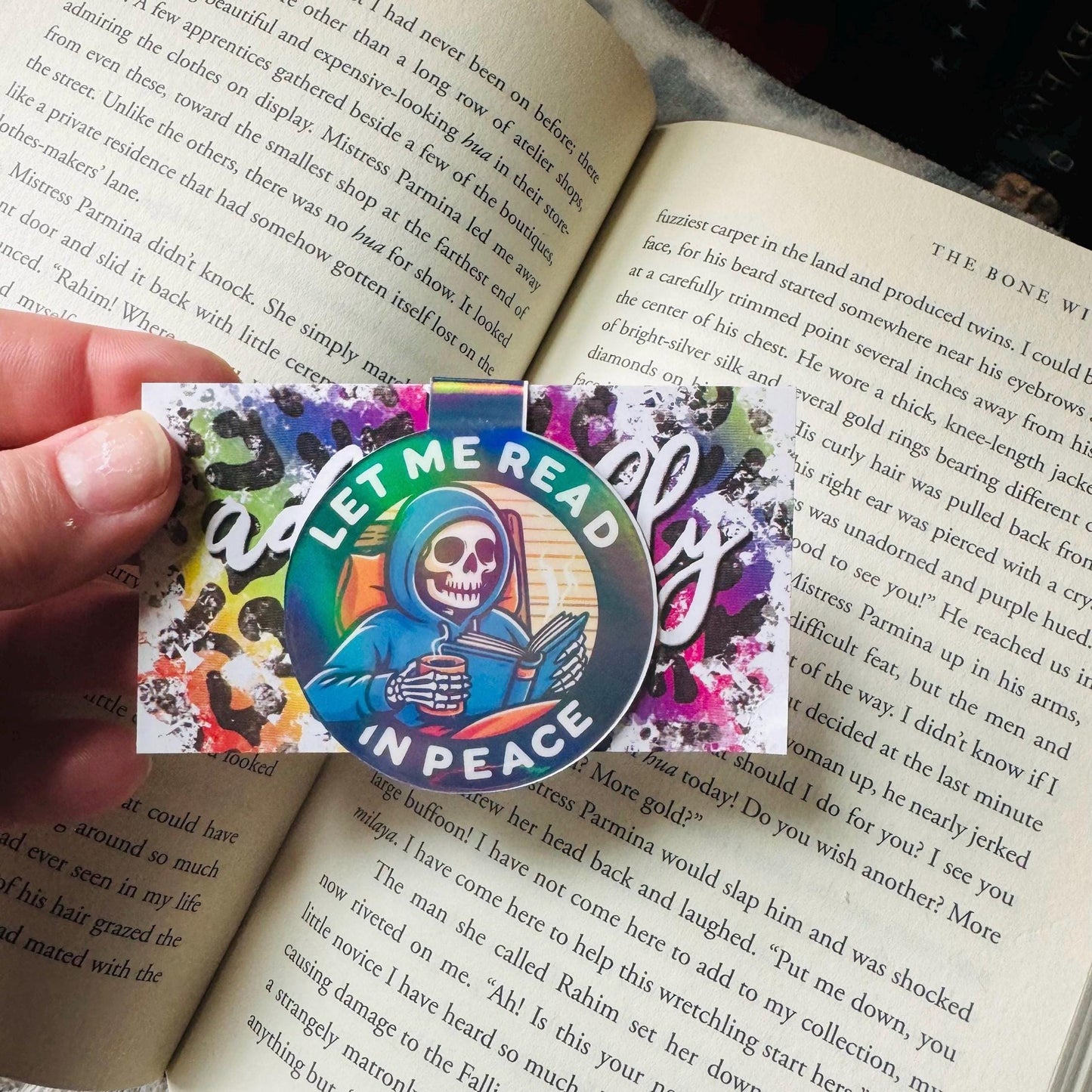 Let Me Read Skeleton Magentic Bookmarks
