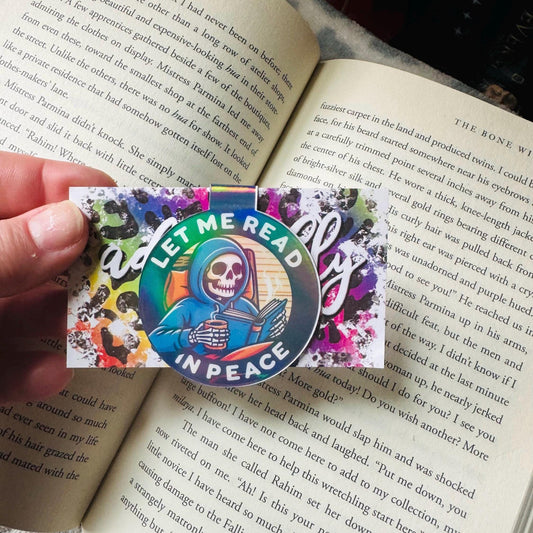 Let Me Read Skeleton Magentic Bookmarks