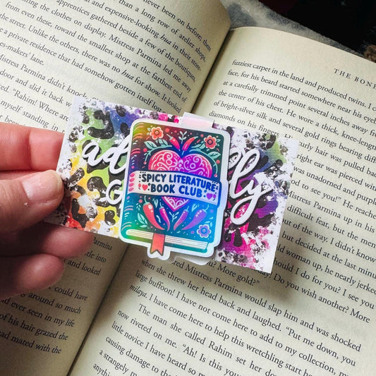 Spicy Lit Book Club Magentic Bookmarks
