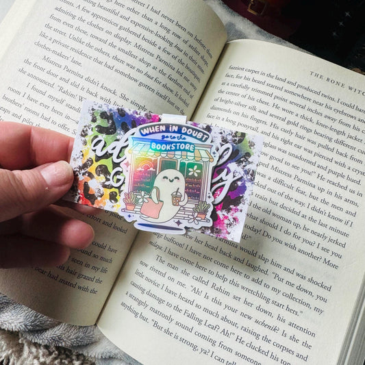 Bookstore Ghost Magentic Bookmarks