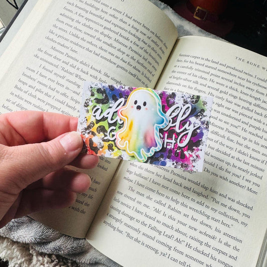 Rainbow Ombre Ghost Magentic Bookmarks