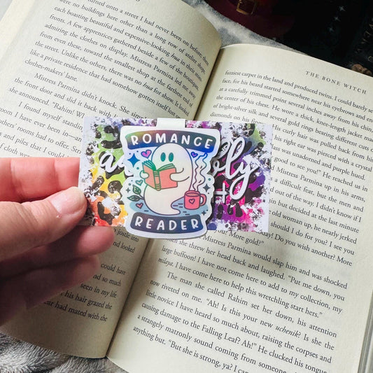 Romance Reader Ghost Magentic Bookmarks