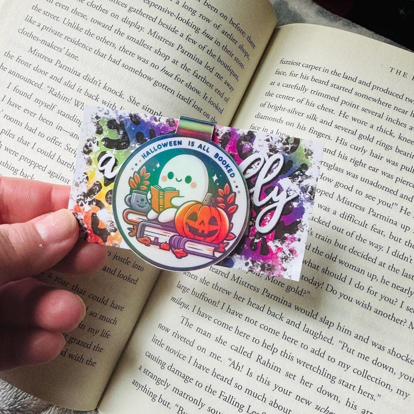 Halloween Booked Ghost Magentic Bookmarks