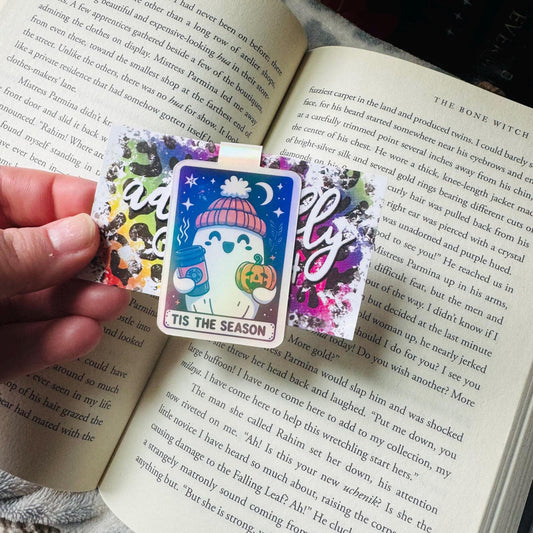 Pumpkin Spice Ghost Magentic Bookmarks