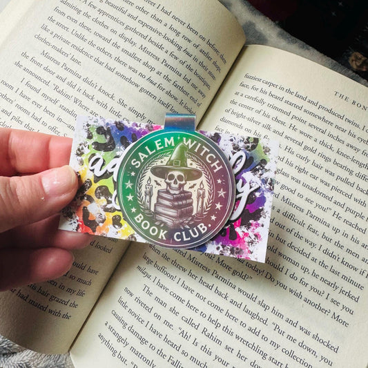 Salem Witch Book Club Magentic Bookmarks