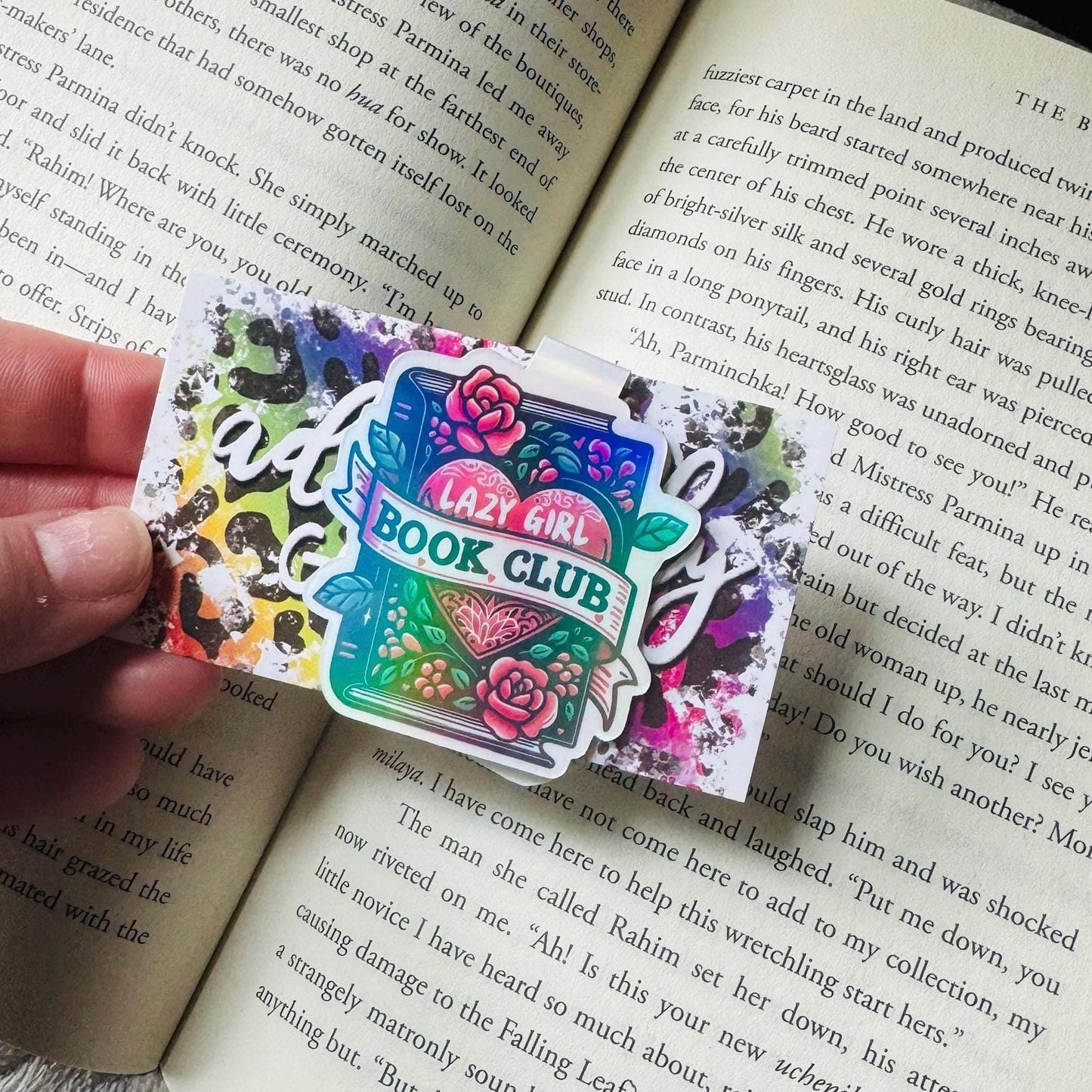 Lazy Girl Book Club Magentic Bookmarks
